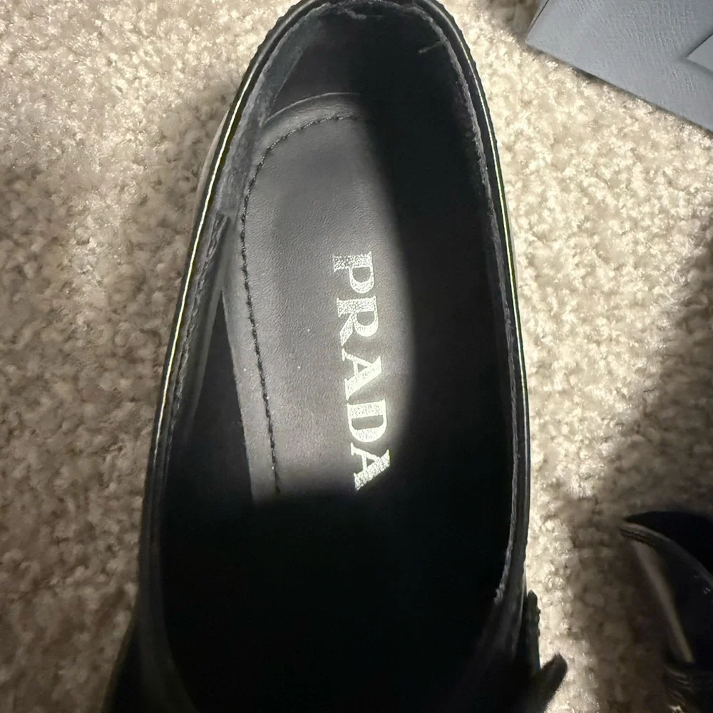 Prada Women's Black Patent Leather Loafers - Picture 2 of 5